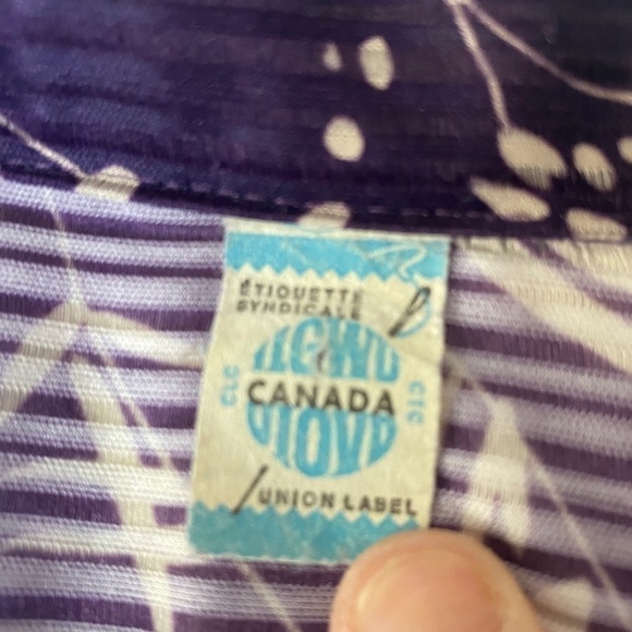 VINTAGE 1970s Etiquette Syndicate long sleeve shirt. Canadian union made - Picture 3 of 7